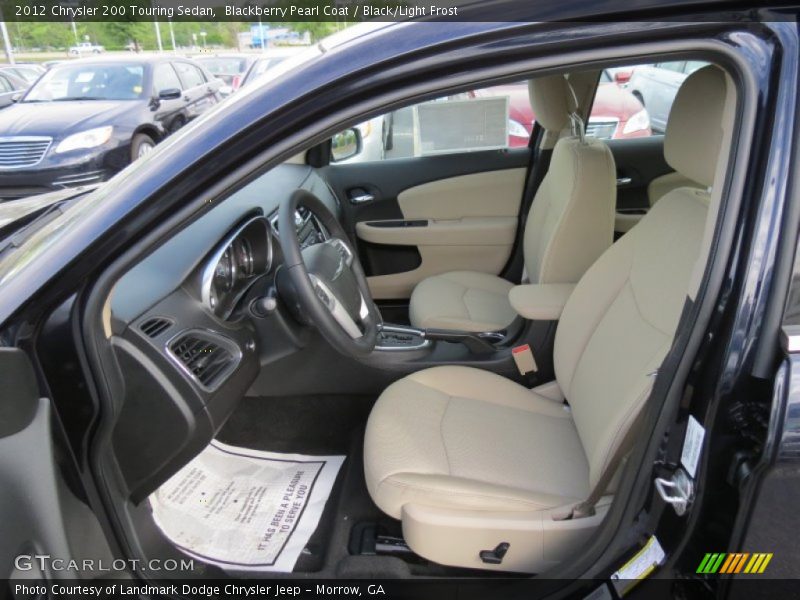 Blackberry Pearl Coat / Black/Light Frost 2012 Chrysler 200 Touring Sedan