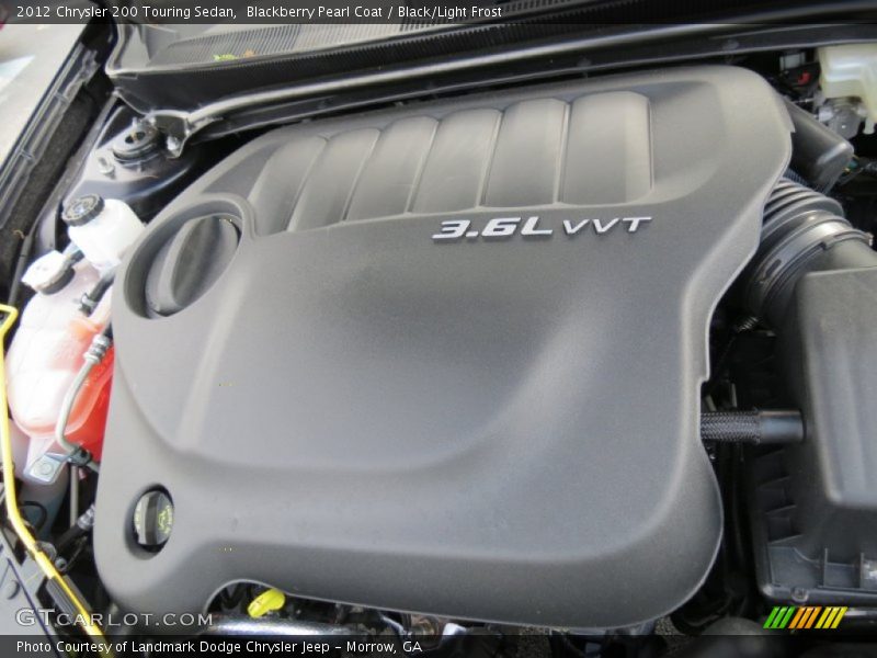 Blackberry Pearl Coat / Black/Light Frost 2012 Chrysler 200 Touring Sedan