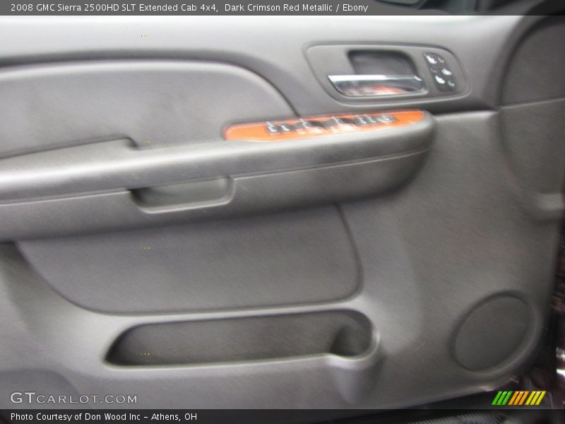 Dark Crimson Red Metallic / Ebony 2008 GMC Sierra 2500HD SLT Extended Cab 4x4