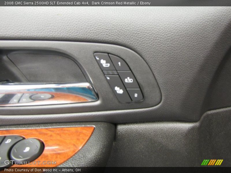 Dark Crimson Red Metallic / Ebony 2008 GMC Sierra 2500HD SLT Extended Cab 4x4