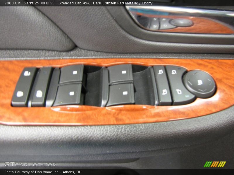 Dark Crimson Red Metallic / Ebony 2008 GMC Sierra 2500HD SLT Extended Cab 4x4
