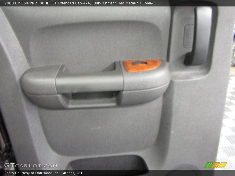 Dark Crimson Red Metallic / Ebony 2008 GMC Sierra 2500HD SLT Extended Cab 4x4