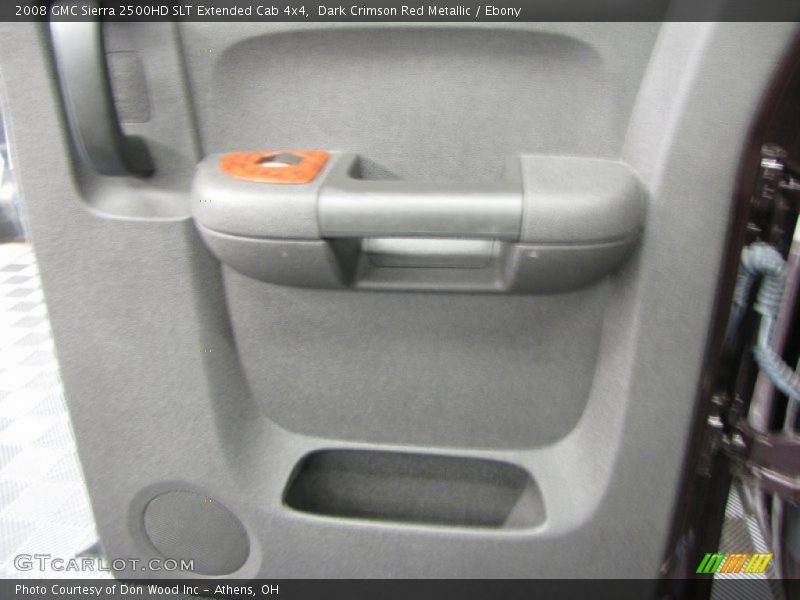 Dark Crimson Red Metallic / Ebony 2008 GMC Sierra 2500HD SLT Extended Cab 4x4