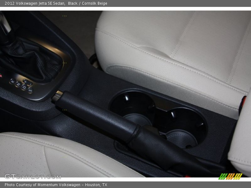 Black / Cornsilk Beige 2012 Volkswagen Jetta SE Sedan