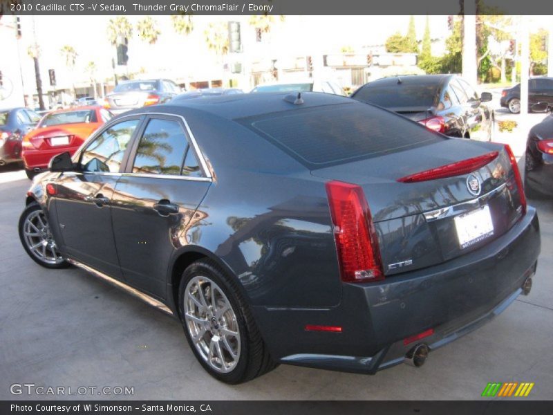 Thunder Gray ChromaFlair / Ebony 2010 Cadillac CTS -V Sedan