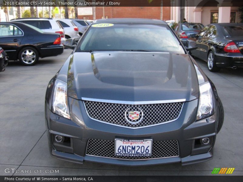 Thunder Gray ChromaFlair / Ebony 2010 Cadillac CTS -V Sedan