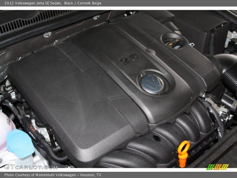 Black / Cornsilk Beige 2012 Volkswagen Jetta SE Sedan