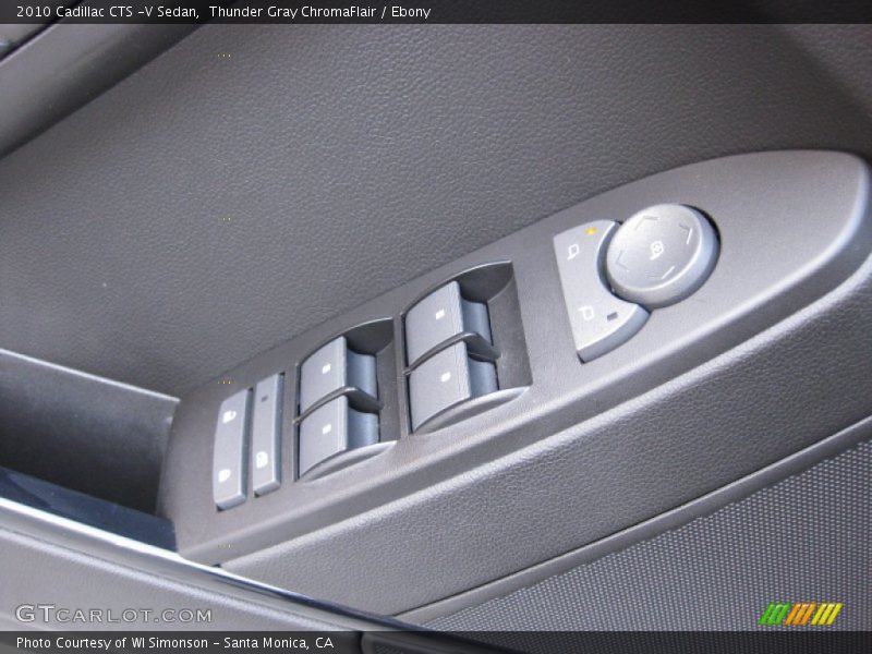 Thunder Gray ChromaFlair / Ebony 2010 Cadillac CTS -V Sedan