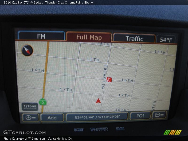 Navigation of 2010 CTS -V Sedan