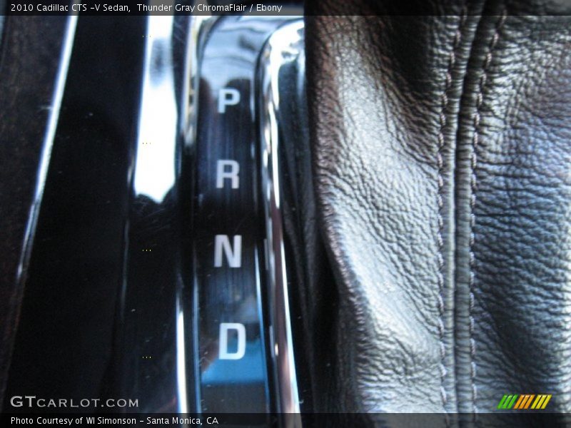 Thunder Gray ChromaFlair / Ebony 2010 Cadillac CTS -V Sedan
