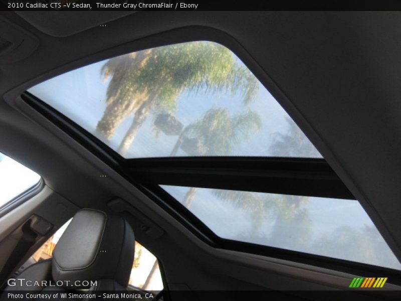 Sunroof of 2010 CTS -V Sedan