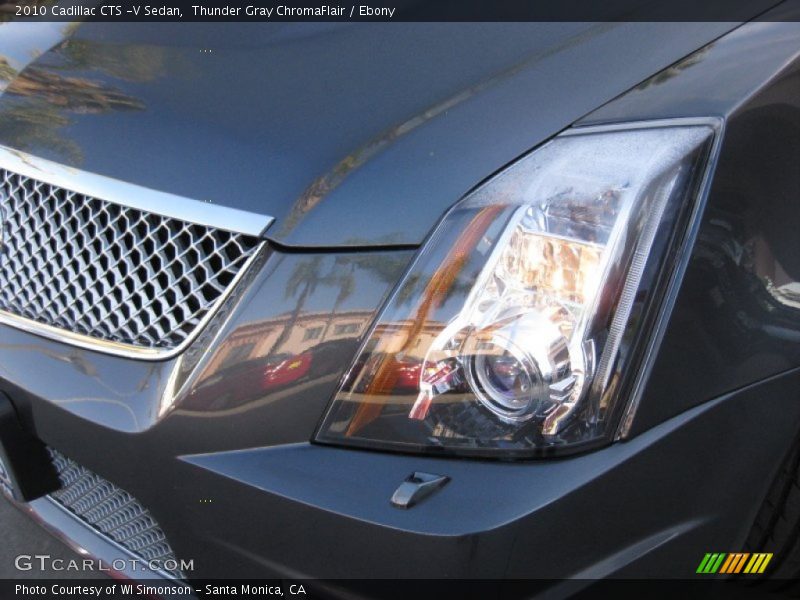 Thunder Gray ChromaFlair / Ebony 2010 Cadillac CTS -V Sedan