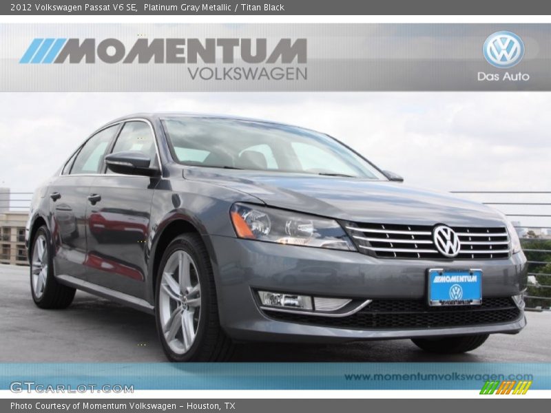 Platinum Gray Metallic / Titan Black 2012 Volkswagen Passat V6 SE