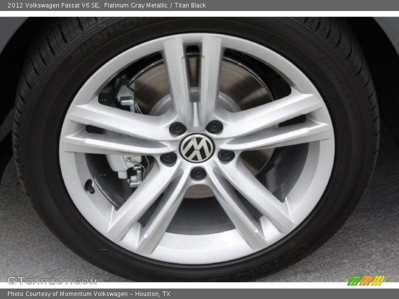 Platinum Gray Metallic / Titan Black 2012 Volkswagen Passat V6 SE