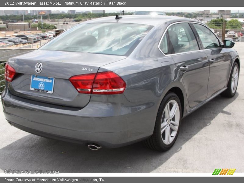 Platinum Gray Metallic / Titan Black 2012 Volkswagen Passat V6 SE