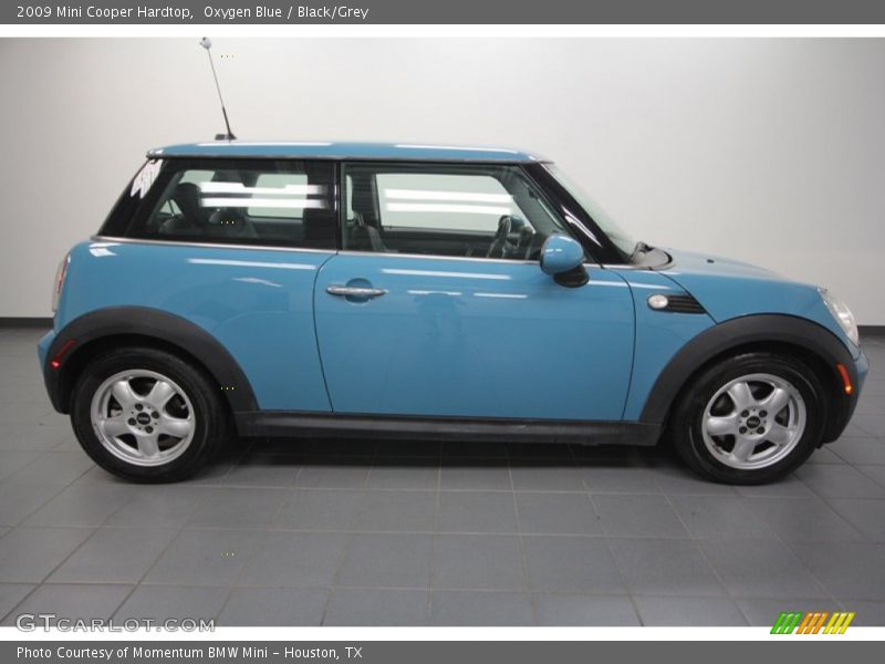 Oxygen Blue / Black/Grey 2009 Mini Cooper Hardtop