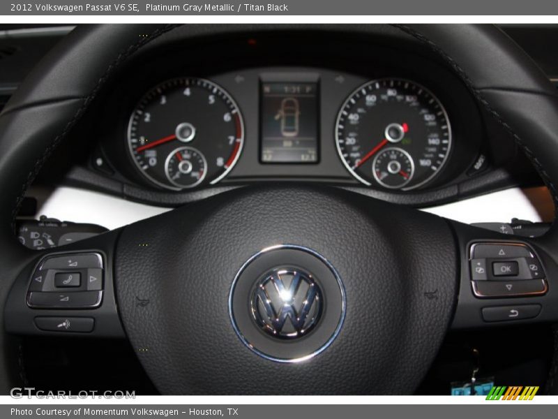 Platinum Gray Metallic / Titan Black 2012 Volkswagen Passat V6 SE
