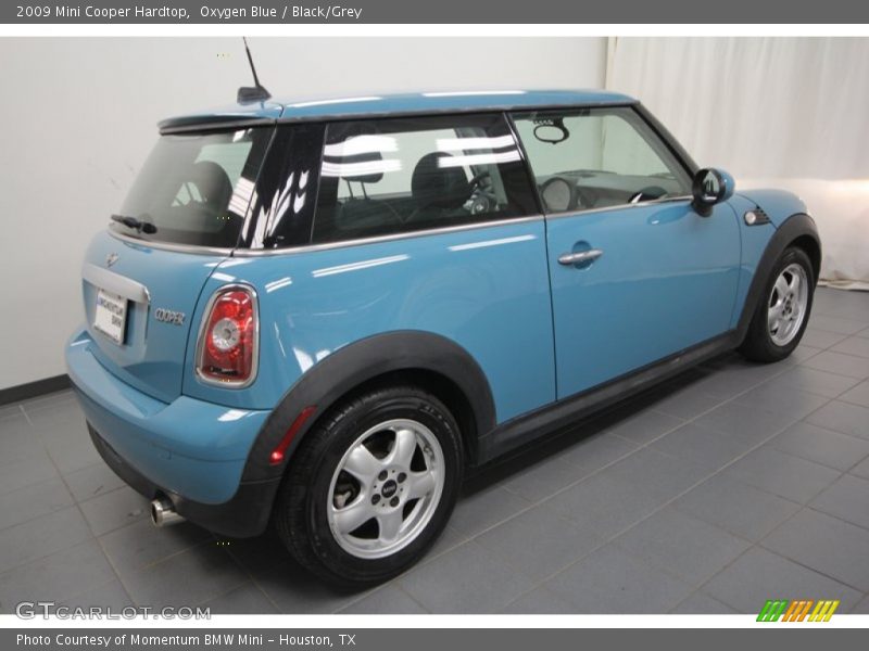 Oxygen Blue / Black/Grey 2009 Mini Cooper Hardtop