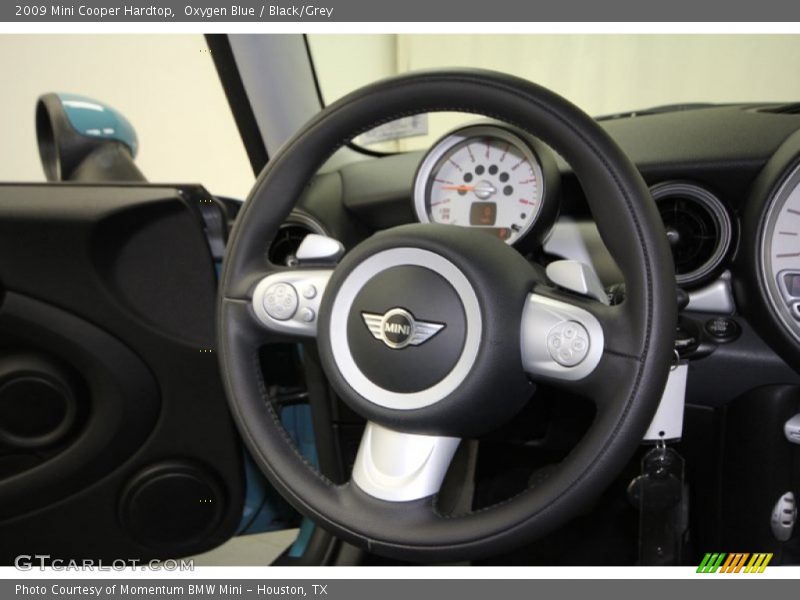 Oxygen Blue / Black/Grey 2009 Mini Cooper Hardtop
