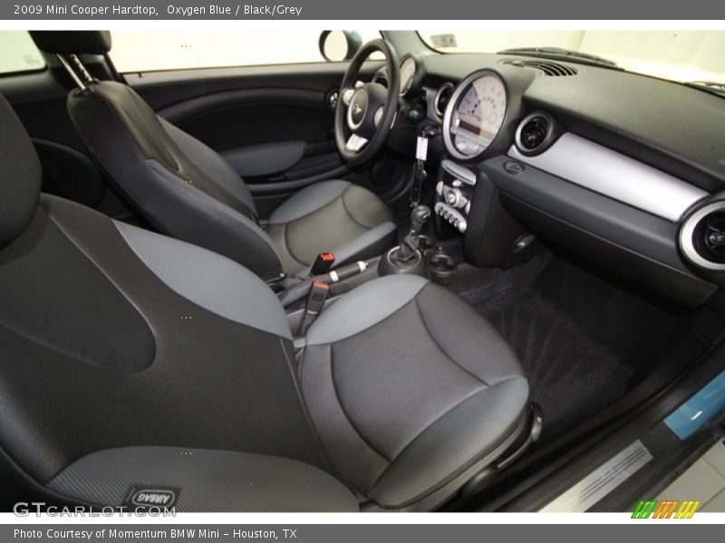Oxygen Blue / Black/Grey 2009 Mini Cooper Hardtop