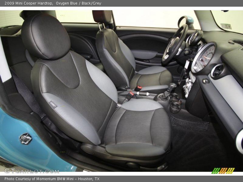 Oxygen Blue / Black/Grey 2009 Mini Cooper Hardtop