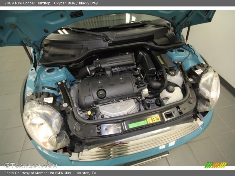 Oxygen Blue / Black/Grey 2009 Mini Cooper Hardtop