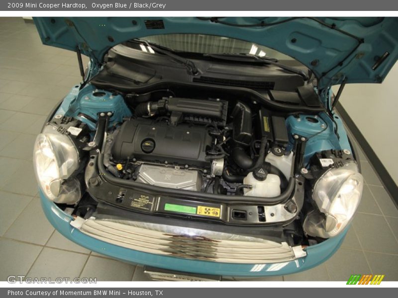 Oxygen Blue / Black/Grey 2009 Mini Cooper Hardtop