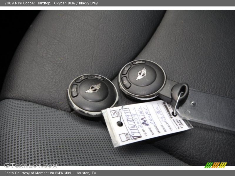Oxygen Blue / Black/Grey 2009 Mini Cooper Hardtop