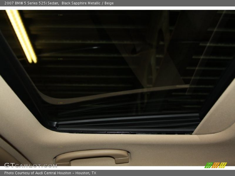 Black Sapphire Metallic / Beige 2007 BMW 5 Series 525i Sedan
