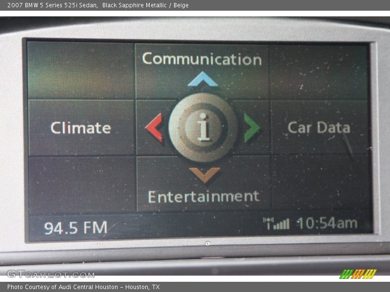 Black Sapphire Metallic / Beige 2007 BMW 5 Series 525i Sedan