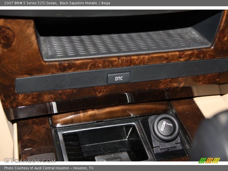 Black Sapphire Metallic / Beige 2007 BMW 5 Series 525i Sedan