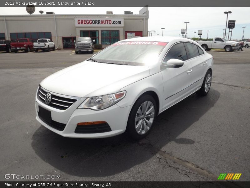 Candy White / Black 2012 Volkswagen CC Sport