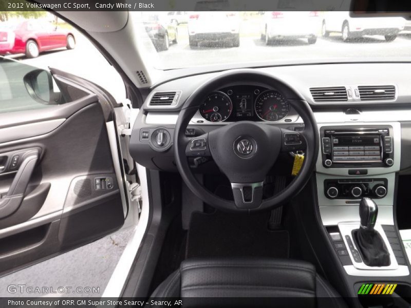 Candy White / Black 2012 Volkswagen CC Sport