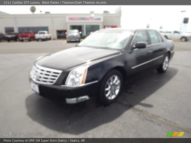 Black Raven / Titanium/Dark Titanium Accents 2011 Cadillac DTS Luxury