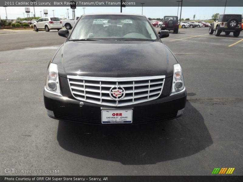 Black Raven / Titanium/Dark Titanium Accents 2011 Cadillac DTS Luxury