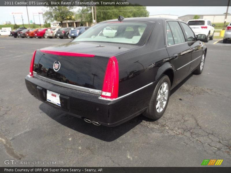 Black Raven / Titanium/Dark Titanium Accents 2011 Cadillac DTS Luxury