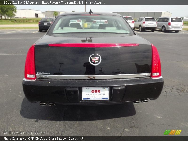 Black Raven / Titanium/Dark Titanium Accents 2011 Cadillac DTS Luxury