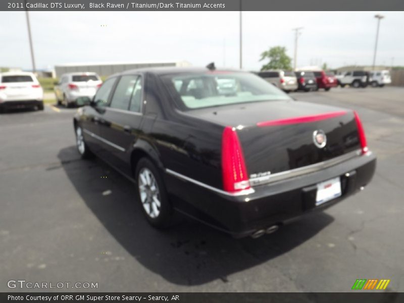 Black Raven / Titanium/Dark Titanium Accents 2011 Cadillac DTS Luxury