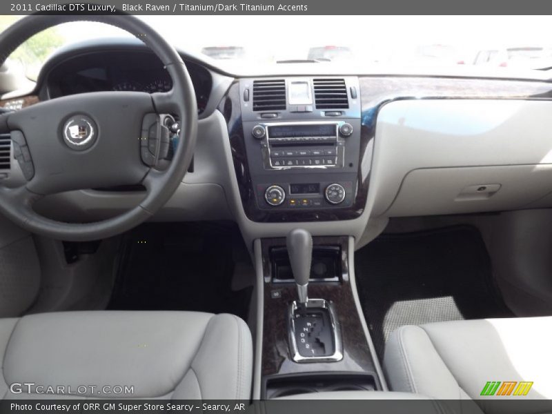 Black Raven / Titanium/Dark Titanium Accents 2011 Cadillac DTS Luxury