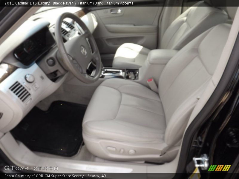 Black Raven / Titanium/Dark Titanium Accents 2011 Cadillac DTS Luxury
