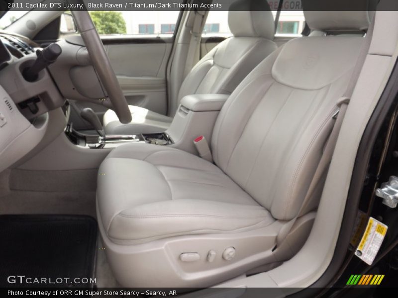 Black Raven / Titanium/Dark Titanium Accents 2011 Cadillac DTS Luxury
