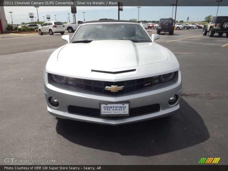 Silver Ice Metallic / Black 2011 Chevrolet Camaro SS/RS Convertible