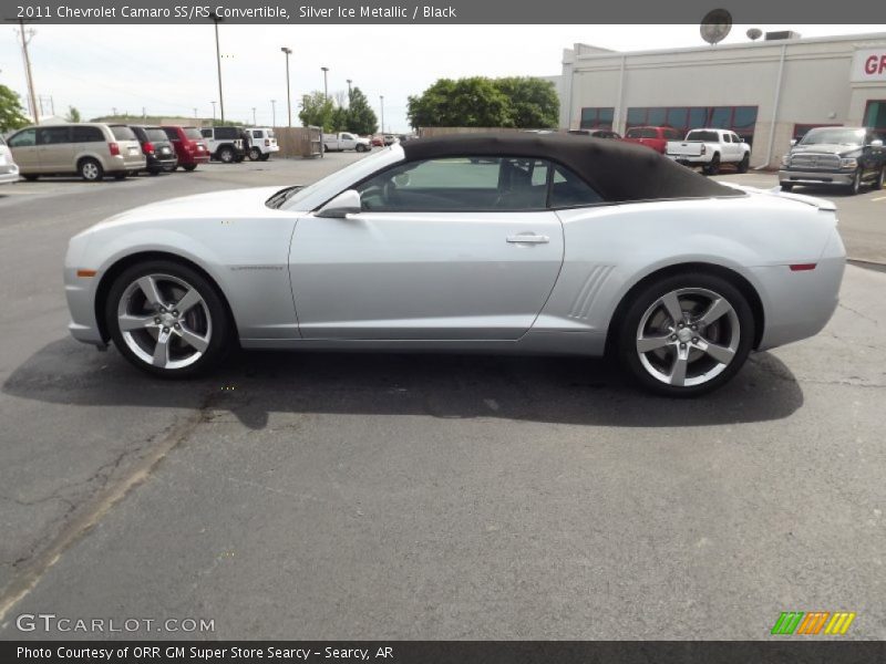 Silver Ice Metallic / Black 2011 Chevrolet Camaro SS/RS Convertible