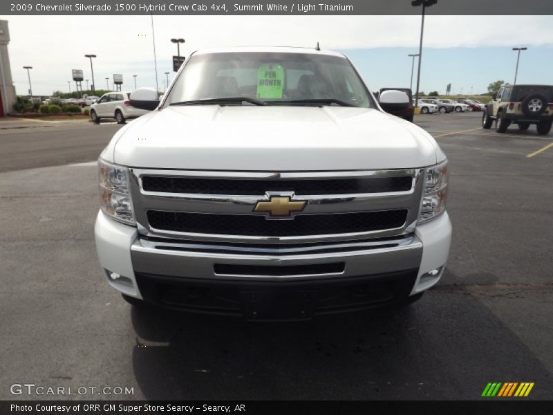 Summit White / Light Titanium 2009 Chevrolet Silverado 1500 Hybrid Crew Cab 4x4