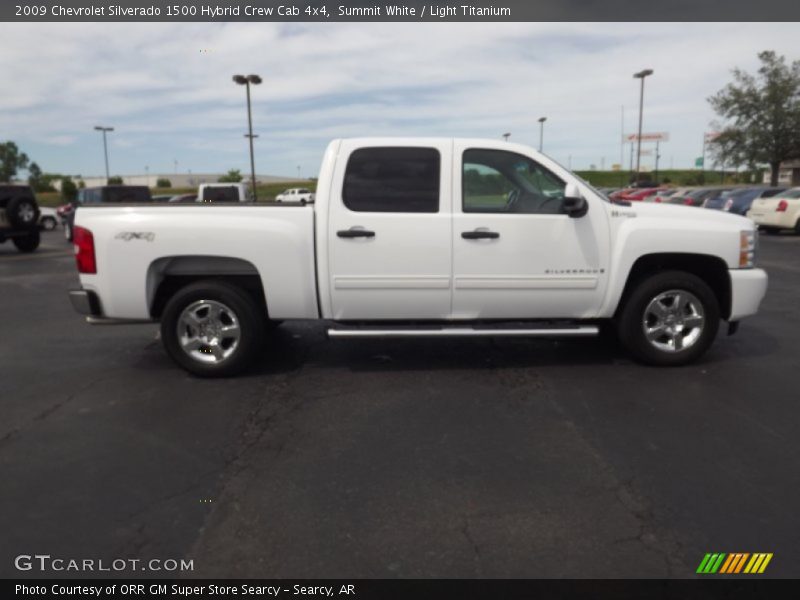 Summit White / Light Titanium 2009 Chevrolet Silverado 1500 Hybrid Crew Cab 4x4
