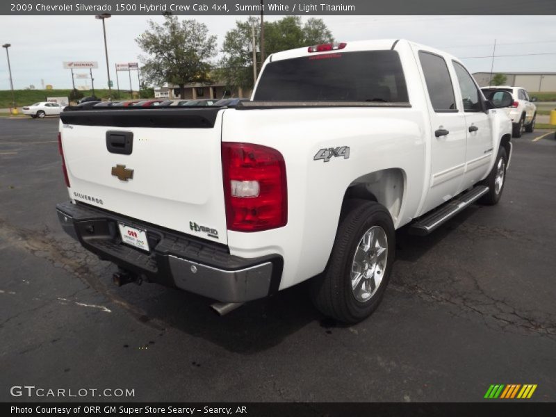 Summit White / Light Titanium 2009 Chevrolet Silverado 1500 Hybrid Crew Cab 4x4