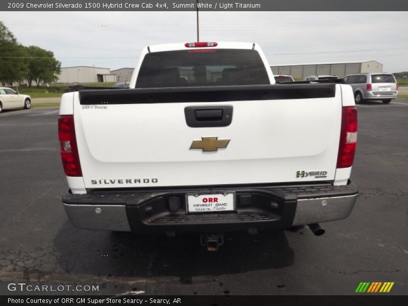Summit White / Light Titanium 2009 Chevrolet Silverado 1500 Hybrid Crew Cab 4x4