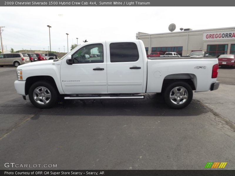 Summit White / Light Titanium 2009 Chevrolet Silverado 1500 Hybrid Crew Cab 4x4