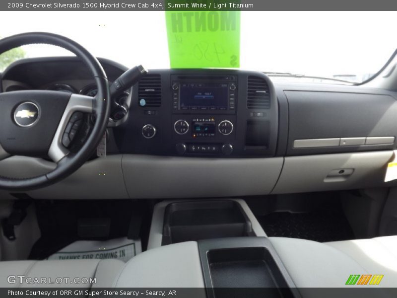 Summit White / Light Titanium 2009 Chevrolet Silverado 1500 Hybrid Crew Cab 4x4