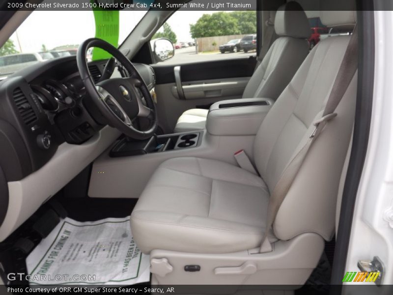 Summit White / Light Titanium 2009 Chevrolet Silverado 1500 Hybrid Crew Cab 4x4
